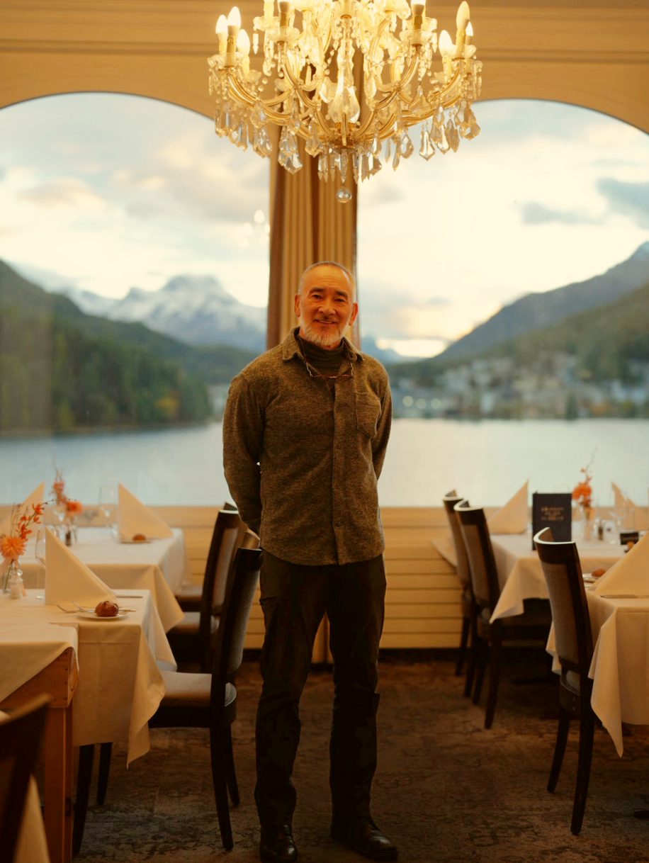 retiree enjoying St. Moritz